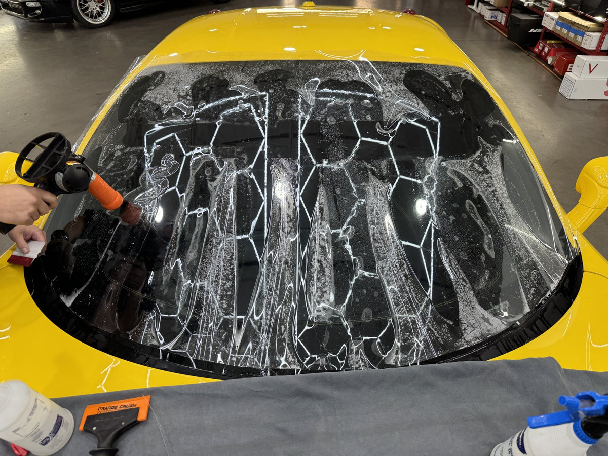 <img src="windshield protection" alt="windshield protection on Ferrari windshield" />