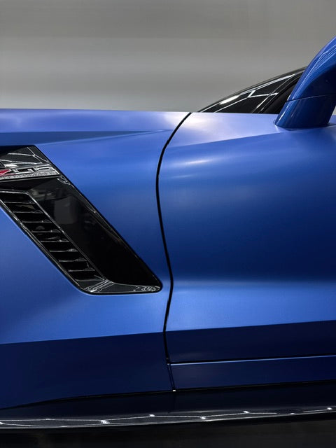 Close-up of corvette fender